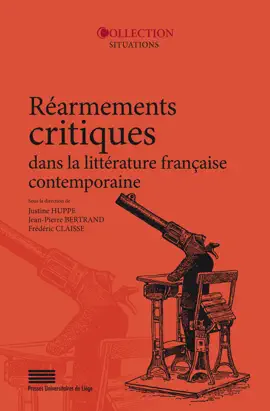 Read: Book Réarmements critiques dans la littérature française contemporaine