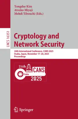 Read: Cryptology and Network Security Book
