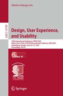 Design, User Experience, and Usability by Martin Schrepp