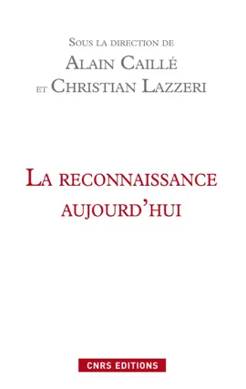 Read: Book La reconnaissance aujourd’hui