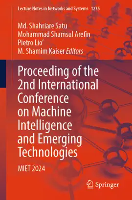Read: Proceeding of the 2nd Book International Conference on Machine Intelligence and Emerging Technologies