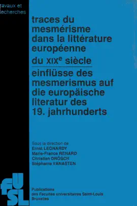 Read: Traces du mesmérisme dans Book les littératures européennes du XIXe siècle