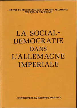 Read: La Social-Démocratie Book dans l'Allemagne impériale