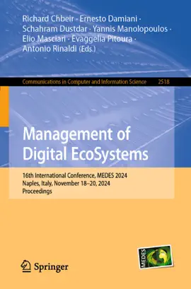 Read: Book Management of Digital EcoSystems