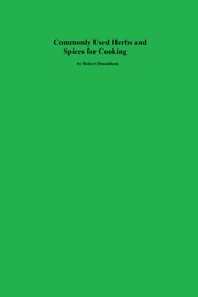 Commonly Used Herbs and Spices for Cooking - Robert Donaldson