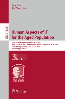 Read: Human Aspects of IT for the Aged Population Book