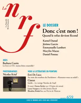 Read: La Nouvelle Book Revue Française N° 659