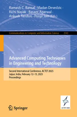 Read: Book Advanced Computing Techniques in Engineering and Technology