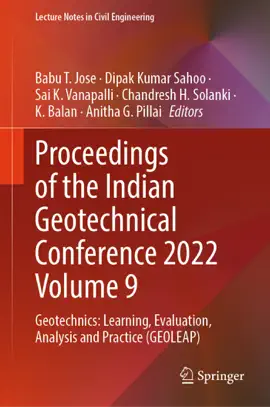 Read: Proceedings of the Indian Geotechnical Conference Book 2022 Volume 9