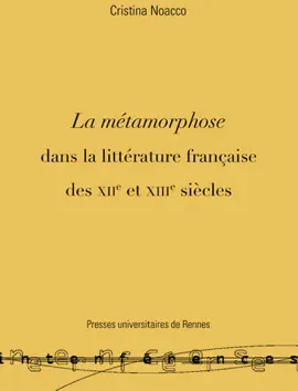 Read: La métamorphose dans Book la littérature française des XIIe et XIIIe siècles