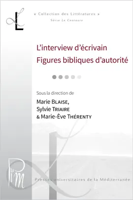 Read: L’interview d’écrivain. Figures bibliques d’autorité Book