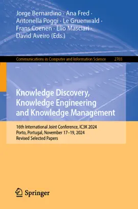 Read: Knowledge Discovery, Knowledge Engineering and Knowledge Management Book