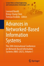 Advances in Networked-Based Information Systems Leonard Barolli, Hsing-Chung Chen & Tomoya Enokido