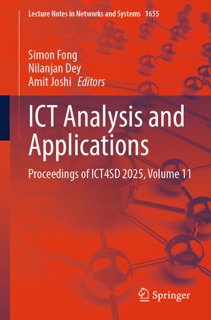 ICT Analysis and Applications by Simon Fong, Nilanjan Dey & Amit Joshi