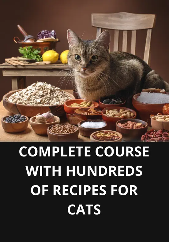 COMPLETE COURSE WITH HUNDREDS OF RECIPES FOR CATS