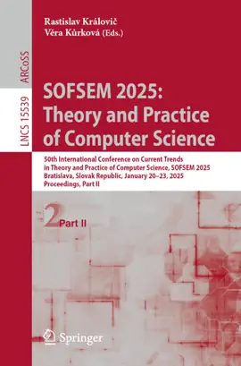 Read: SOFSEM 2025: Theory Book and Practice of Computer Science