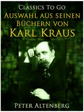 Read: Peter Altenberg. Auswahl aus seinen Büchern von Book Karl Kraus