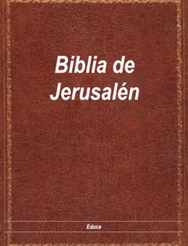 Read: Book Biblia de Jerusalén