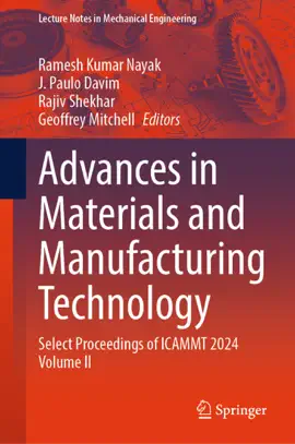 Read: Advances in Materials and Manufacturing Book Technology
