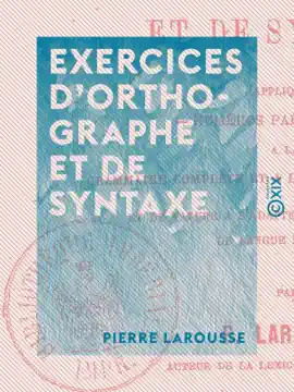 Read: Exercices d'orthographe Book et de syntaxe