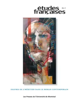 Read: Études françaises. Volume 45, numéro 3, Book 2009