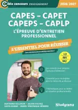 CAPES, CAPEPS, CAPET, CAPLP - L’épreuve d’entretien professionnel : L'essentiel pour réussir - Concours 2026-2027