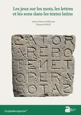 Read: Les jeux sur les Book mots, les lettres et les sons dans les textes latins