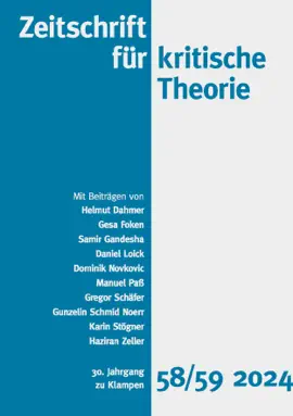 Read: Book Zeitschrift für kritische Theorie, Heft 58/59