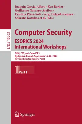 Read: Computer Book Security. ESORICS 2024 International Workshops