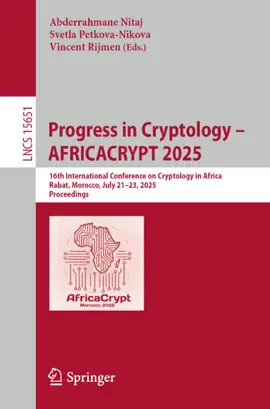 Read: Progress in Cryptology - Book AFRICACRYPT 2025