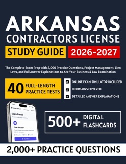 Arkansas Contractors License Study Guide by Patrick J. Nisbett