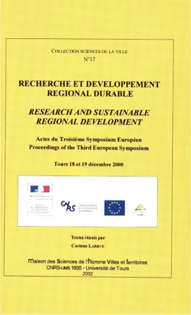 Read: Book Recherche et développement régional durable