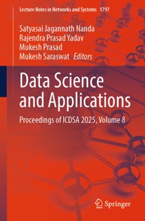 Data Science and Applications by Satyasai Jagannath Nanda, Rajendra Prasad Yadav, Mukesh Prasad & Mukesh Saraswat