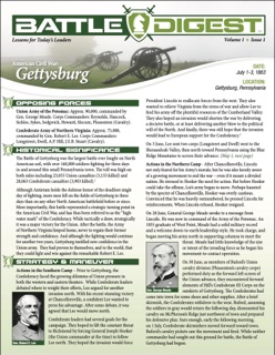 Battle Digest: Gettysburg by Christopher J. Petty