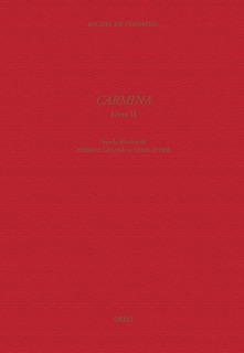 Carmina by Michel de l'Hospital, Perrine Galand, Loris Petris, David Amherdt, Laure Chappuis Sandoz, Christian Guerra & Ruth Stawarz-Luginbühl