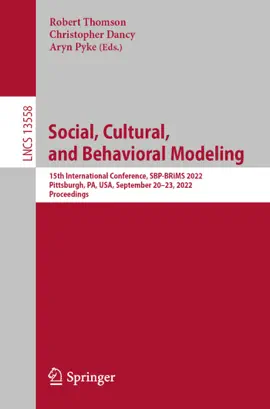 Read: Social, Cultural, Book and Behavioral Modeling