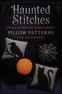 Haunted Stitches Halloween Crochet Pillow Patterns for Beginners by Grandma Esther