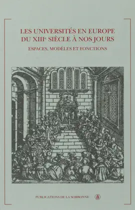 Read: Les universités en Europe du Book xiiie siècle à nos jours