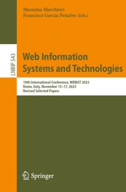 Web Information Systems and Technologies - Massimo Marchiori & Francisco García Peñalvo