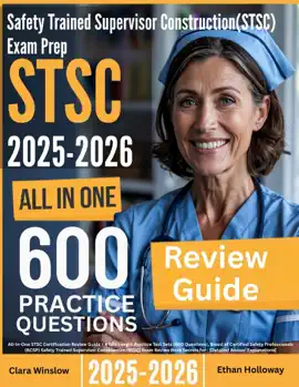 Safety Trained Supervisor Construction (STSC) Exam Prep: All-In-One Guide with 4 Full Sets of 600 Practice Questions with detailed explanation  BCSP STSC Certification Review