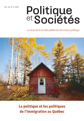 Read: Politique et Sociétés. Vol. 44 Book No. 2,  2025