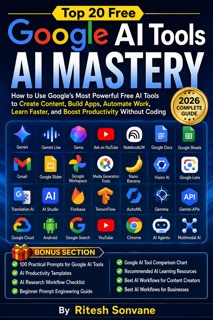 Top 20 Free Google AI Tools by Ritesh Sonvane