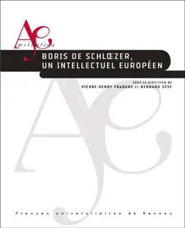 Read: Boris de Schlœzer, Book un intellectuel européen