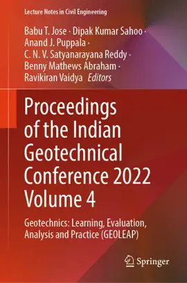Read: Proceedings of the Indian Geotechnical Conference 2022 Volume 4 Book