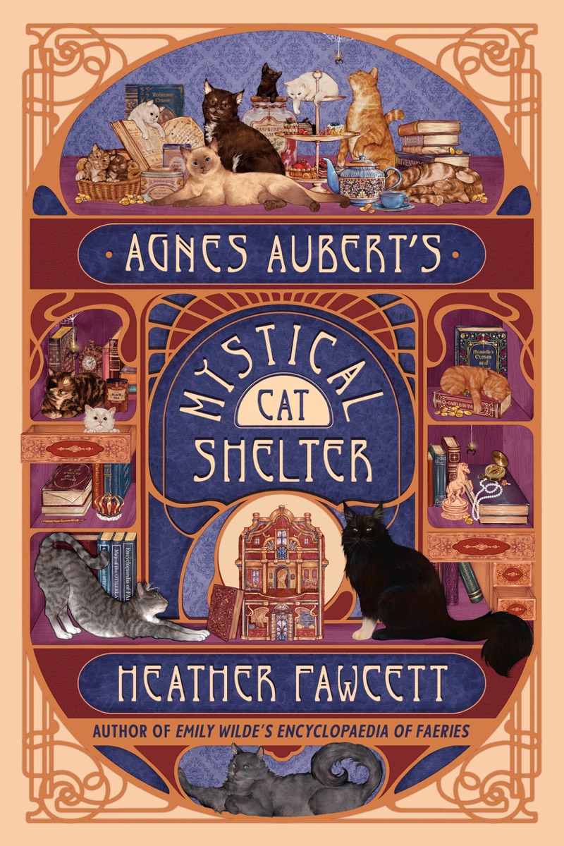 Agnes Aubert's Mystical Cat Shelter by Heather Fawcett cover design
