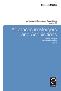 Advances in Mergers and Acquisitions by Sydney Finkelstein & Cary L. Cooper