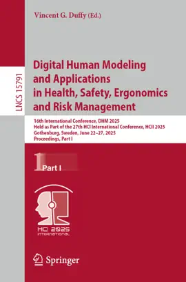 Read: Digital Human Modeling and Applications in Health, Safety, Ergonomics and Risk Management Book