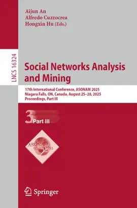 Read: Social Networks Analysis and Mining Book