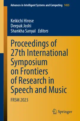Read: Proceedings of 27th International Symposium on Frontiers of Book Research in Speech and Music