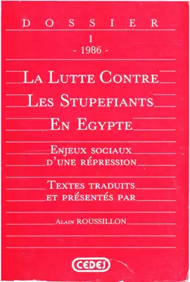 Read: Book La lutte contre les stupéfiants en Égypte